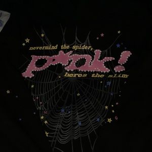 SP5DER Pink Slime Hoodie (Black)